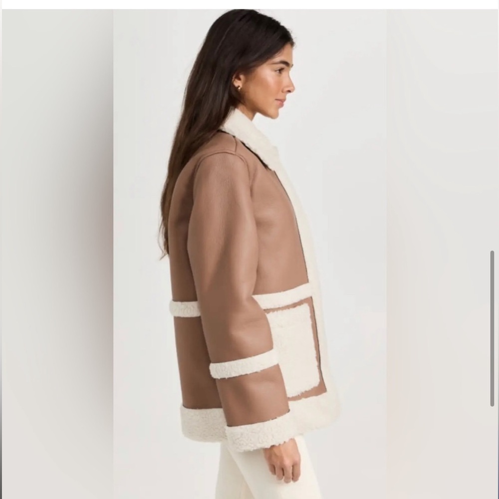 Avec Les Filles shearling jacket size S NWT - Picture 4 of 7